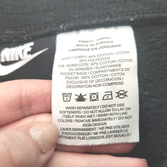 EUC Nike Black And White Classic Sweatpants, Size XL/Size M - Picture 4 of 5